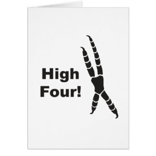 Alta huella de cuatro loros (alto cinco)