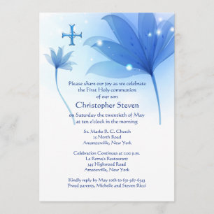 Alta invitación azul