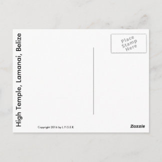 Alta Pirámide, Lamanai, postal de Belice