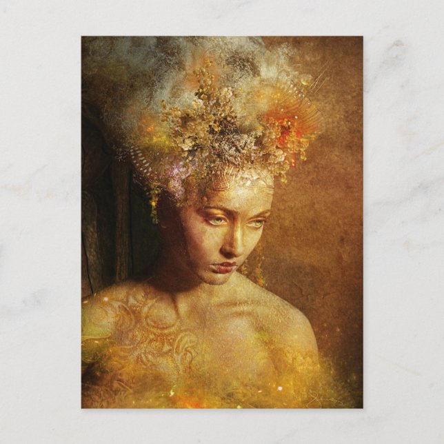 Alta sacerdotisa de la postal de la Tierra (Anverso)