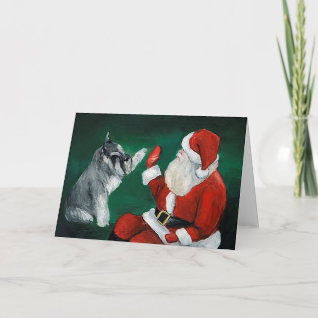 Alta tarjeta del día de fiesta de cinco navidad de (Anverso)