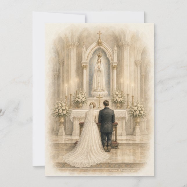 Altar de Boda de Fátima Devoción Mariana (Anverso)