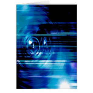 Altavoces de música azul