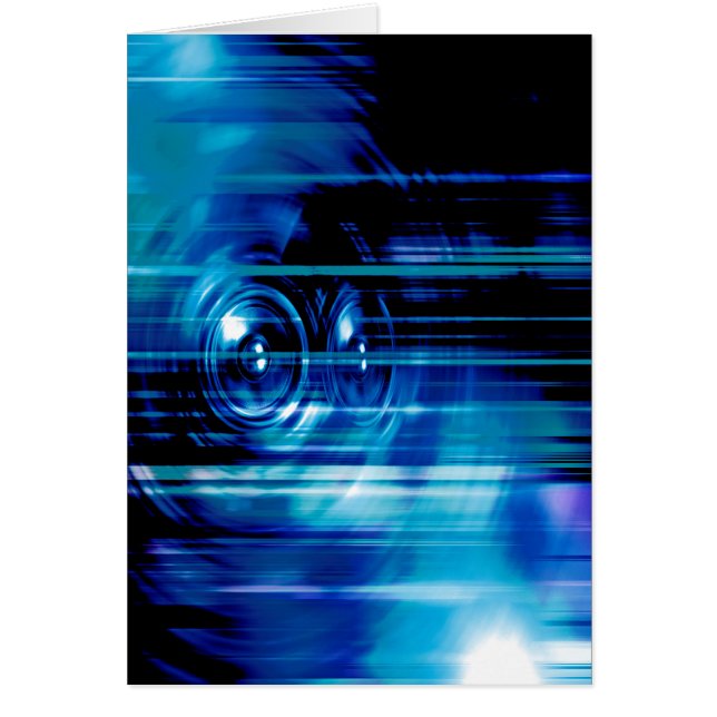 Altavoces de música azul (Frente)