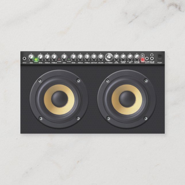 Altavoces en voz alta de tarjeta de presentación d (Anverso)