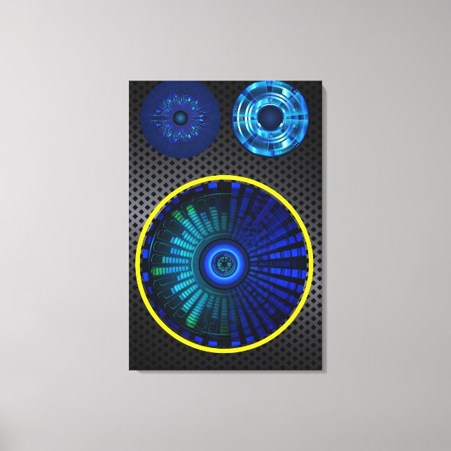 ALTAVOZ DE DECORACIÓN MODERNA, ABSTRACTA Y CASERA (Anverso)