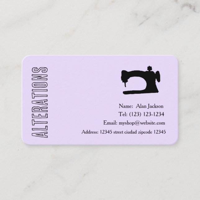 ALTERACIONES tarjetas de visita (Anverso)