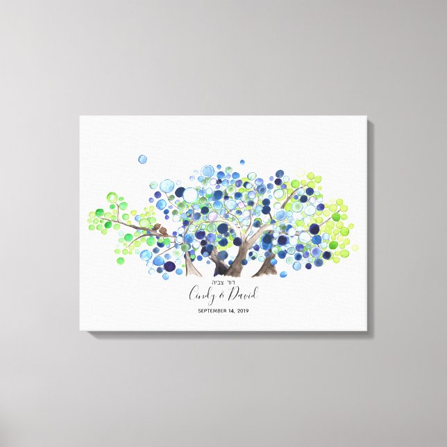 Alternativa de libro de invitados - Lienzo - Bosqu (Anverso)