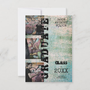 Alternative Three Photos Graduation Grunge Texture