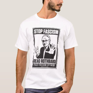 Alto al fascismo Leer la camiseta Rothbard