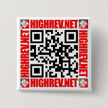 Alto botón del código de Rev QR