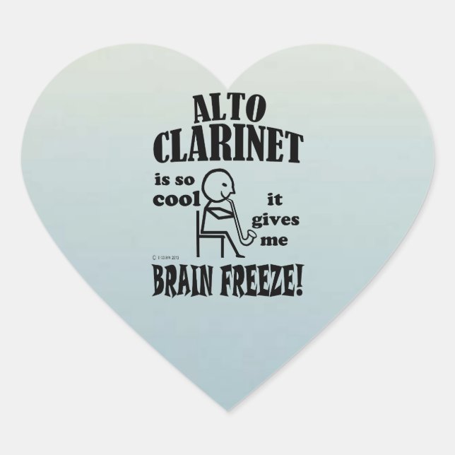 Alto Clarinet, Pegatina del corazón helado del cer (Anverso)