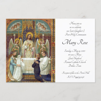 Alto en las primeras invitaciones de la comunión