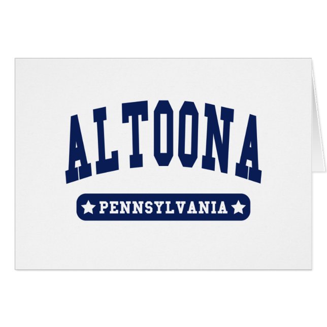 Altoona Pennsylvania College Style t camisetas (Anverso (Horizontal))