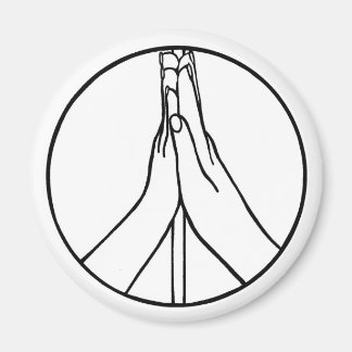 Altos cinco imanes de signos de paz