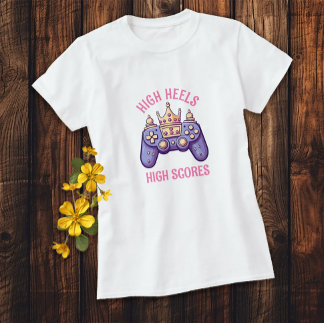 ALTOS CORAZONES, camiseta CHICA GAMER DE ALTA CALI