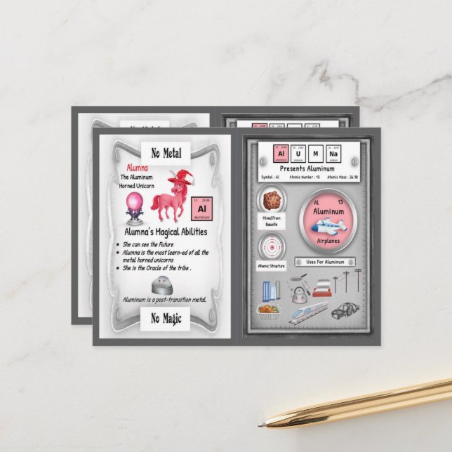 Alumna - Tarjeta de juego Unicornio de Cuerno de A (Anverso/Reverso In Situ)