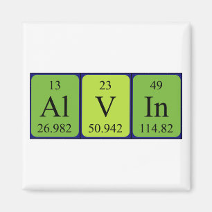 Alvin periódica nombre de tabla imán