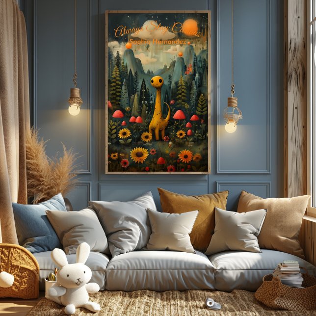 Always Stay Curious - Póster Inspirador para Niños (Subido por el creador)