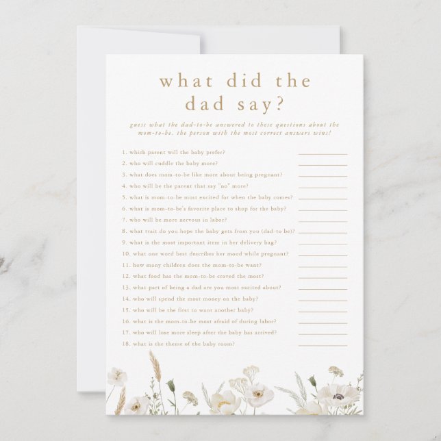 ALYSSA Qué Dijo El Papá Con La Tarjeta De Juego Ba (Anverso)