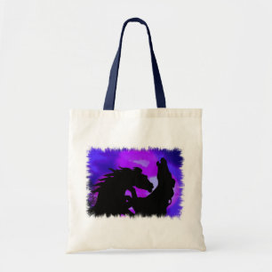 Alzar la bolsa de asas del diseño de los caballos
