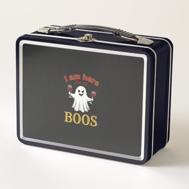 Am Aquí Brujas Halloween Fantasma Copas de Vino Ar (Anverso)