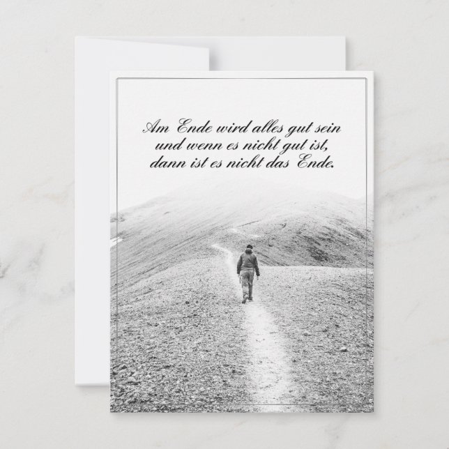 Am Ende wird alles gut sein (Anverso)