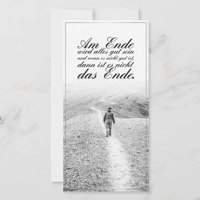 Am Ende wird alles gut sein (Anverso)