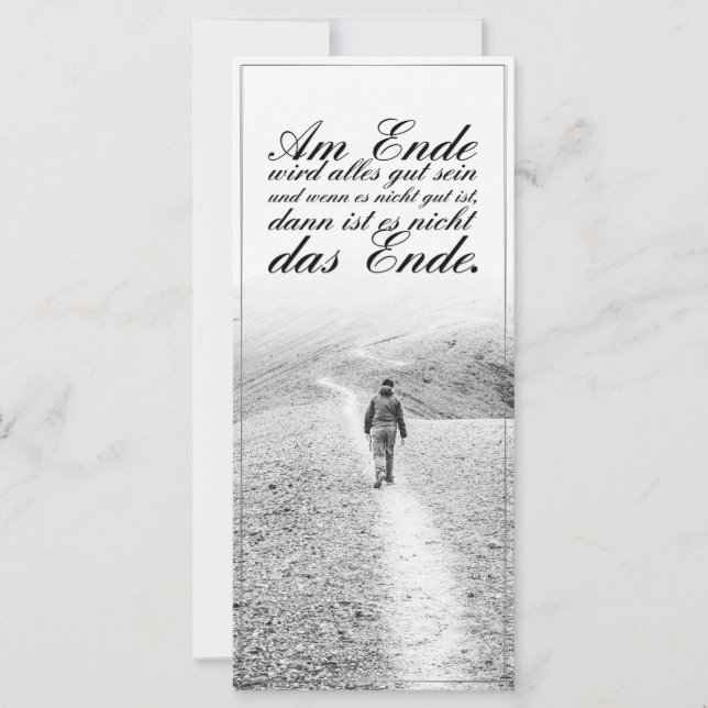 Am Ende wird alles gut sein (Anverso)