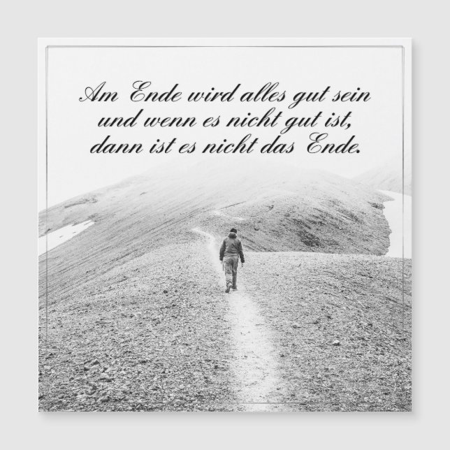 Am Ende wird alles gut sein (Anverso)