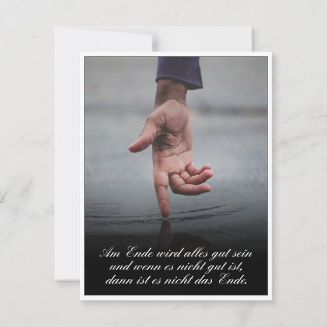 Am Ende wird alles gut sein (Anverso)