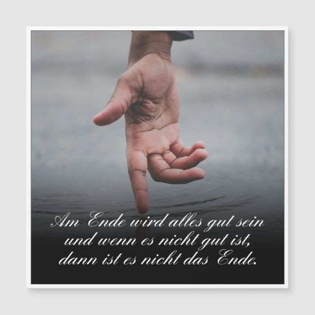Am Ende wird alles gut sein (Anverso)