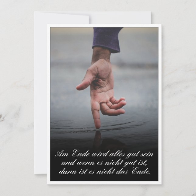 Am Ende wird alles gut sein (Anverso)