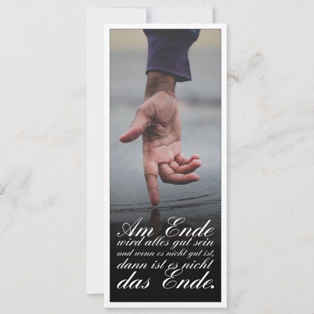 Am Ende wird alles gut sein (Anverso)