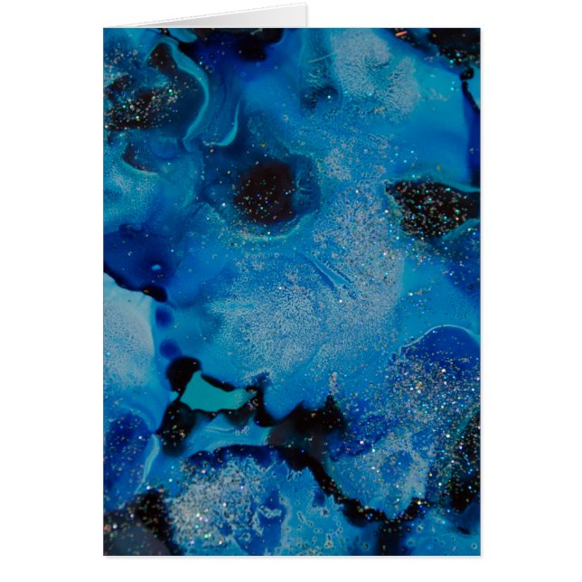 Am I Blue - Resumen de fondo rosa pintado azul (Frente)