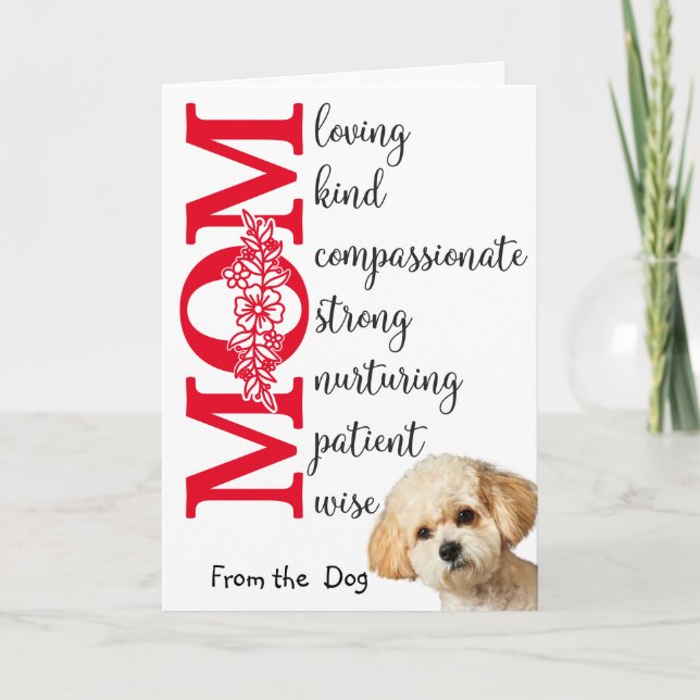 Ama a mi mamá... Tarjeta del día de la madre del p (Anverso)