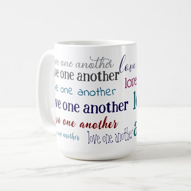 Ama a otros taza de café (Anverso izquierdo)
