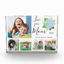 Ama a tu madre Collage de fotos familiar Hydrangea