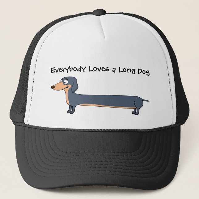 Ama al Long Dog - Gorra de camionero de Dachshund (Anverso)