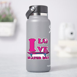 Ama al patinador 4" Kiss Cut Vinyl Pegatina