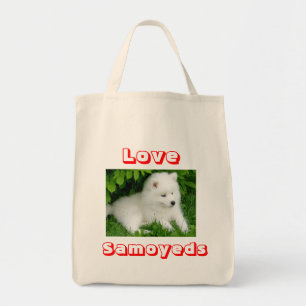 Ama la bolsa de la tota de perro con pipa samoyada