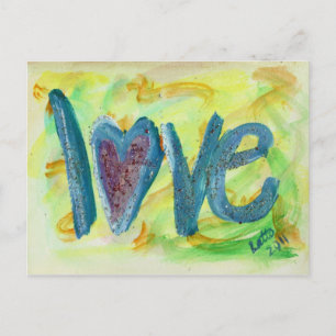 Ama la postal de pintura de arte de primavera fres