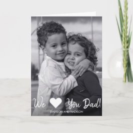 Ama la tarjeta de fotos del Día del Padre