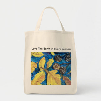 Ama la Tierra, bolsa de compras de tela