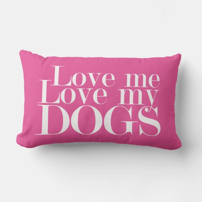 Ama mi amor a mis perros - almohada (Anverso)