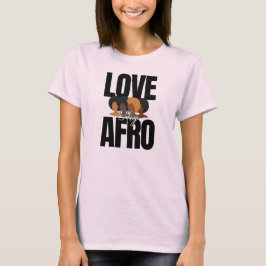 "Ama tu Afro" Camiseta gráfica de apreciación del 