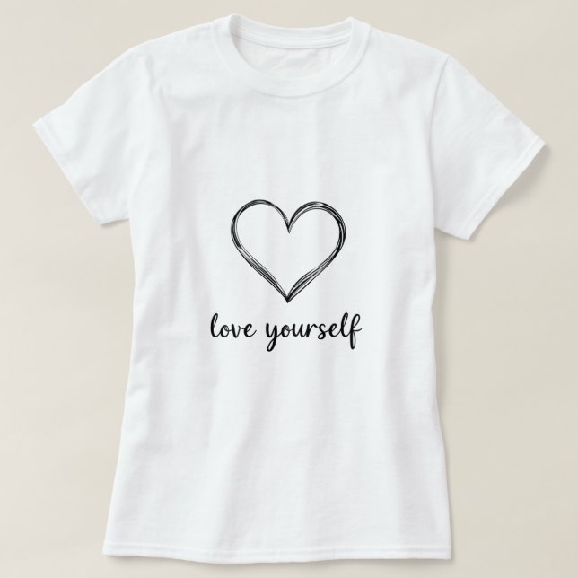Ama tú misma - Camiseta de mujeres Inspiradoras po (Diseño del anverso)