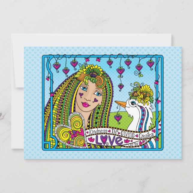 Amabilidad al dar_Tarjeta plana 7"x5" (Anverso)