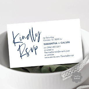 Amablemente RSVP Invitación de Boda Minimalista Mo
