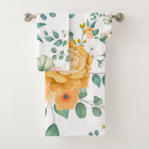 amada toalla de baño floral